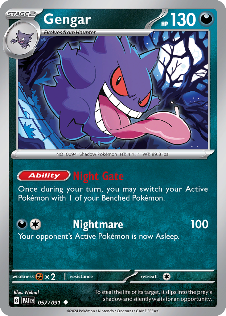Paldean Fates Gengar #57/91